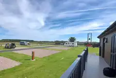 Dunlin electric hardstanding pitches with grass