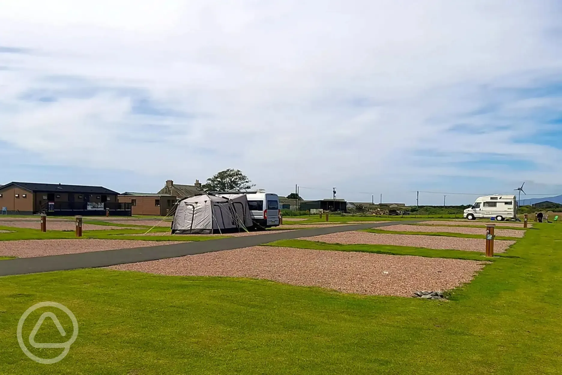 Tourers on Dunlin electric hardstanding pitches 