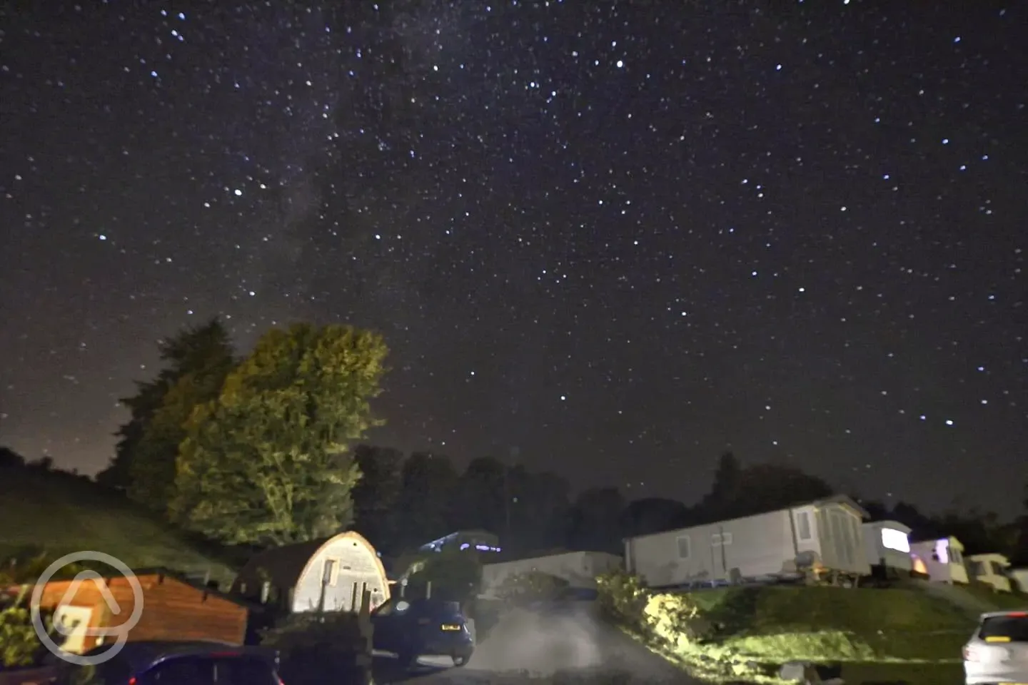 Carrick lodge pod under the stars