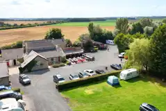 Aerial of the campsite