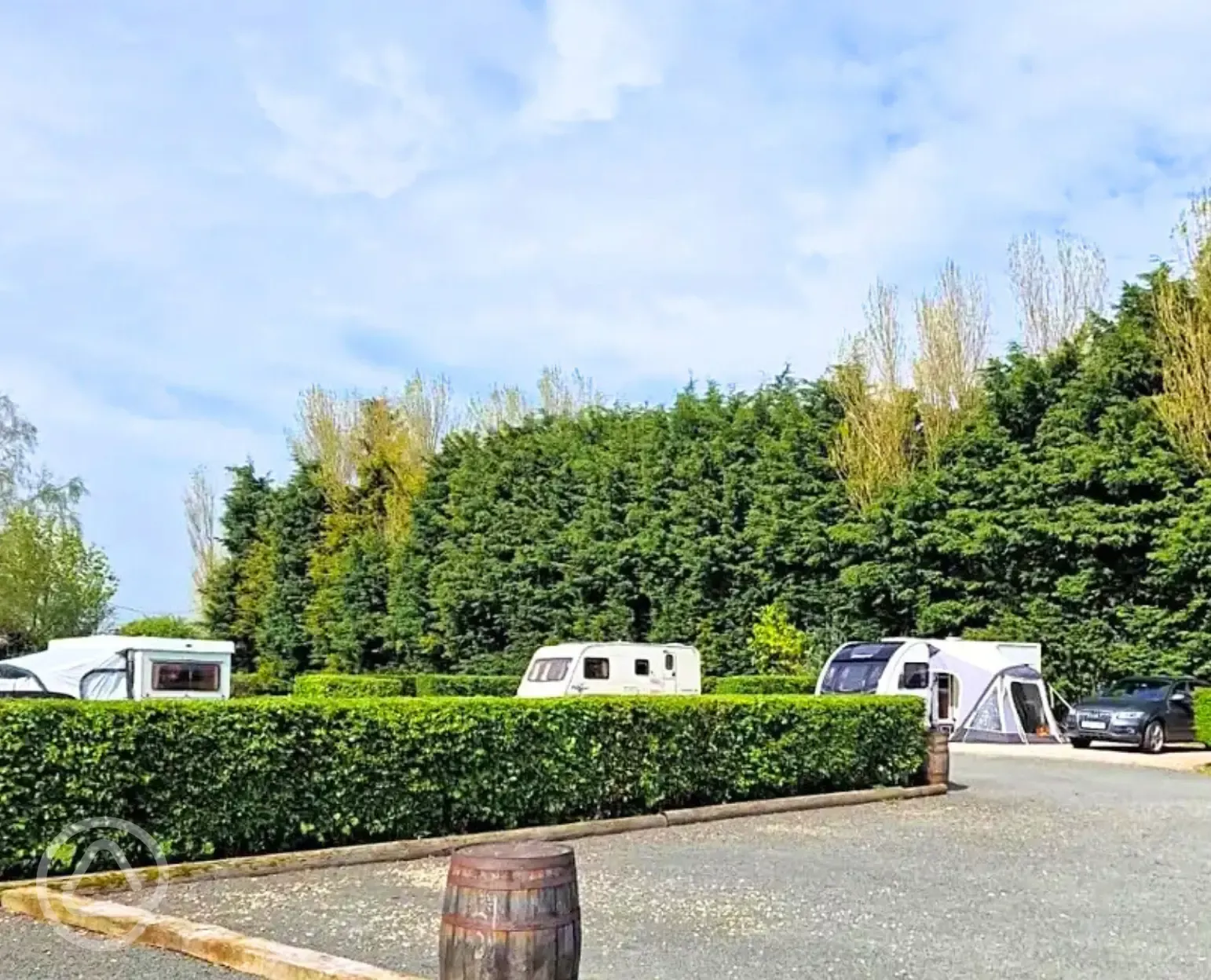 Electric hardstanding pitches