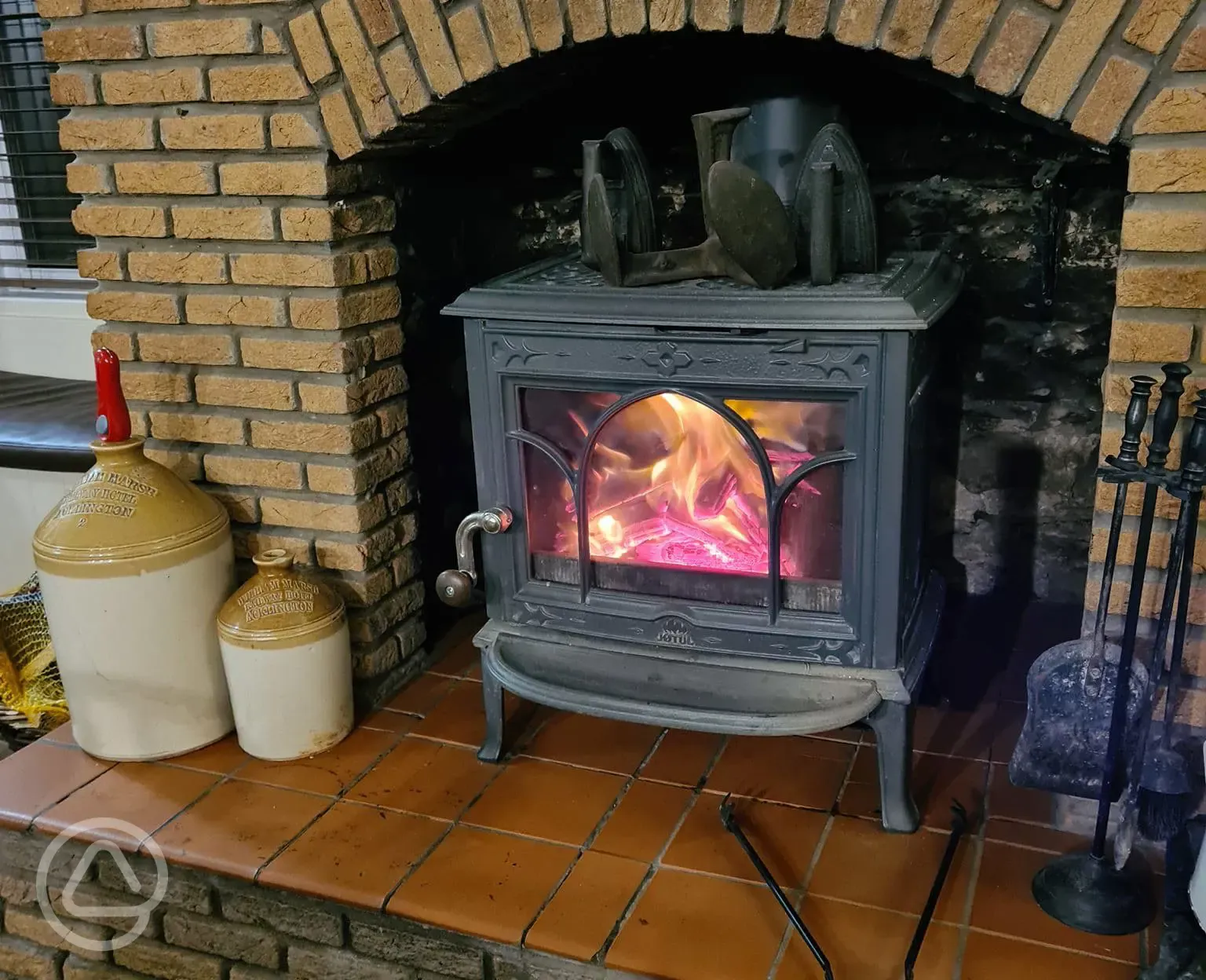 The Railway Inn fireplace