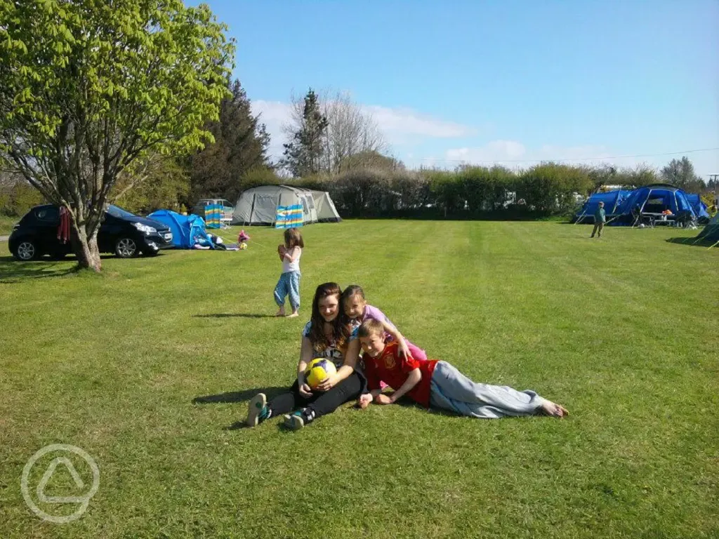 Children playing at Rhosfawr Caravan and Camping Park