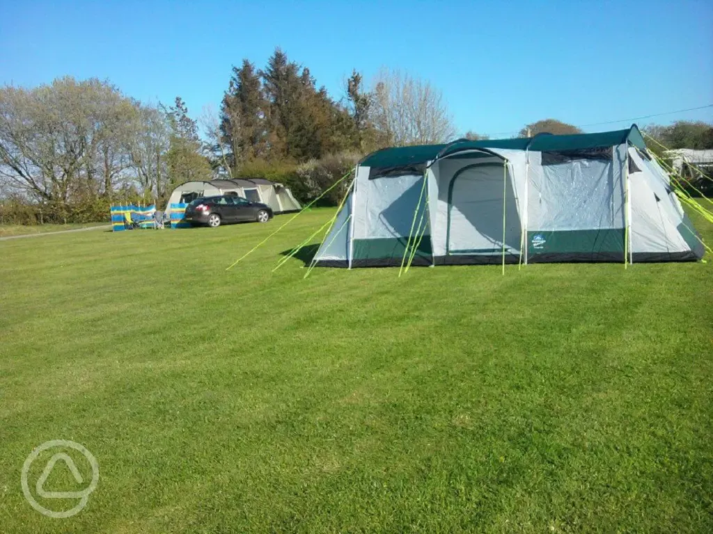 Tent camping at Rhosfawr Caravan and Camping Park
