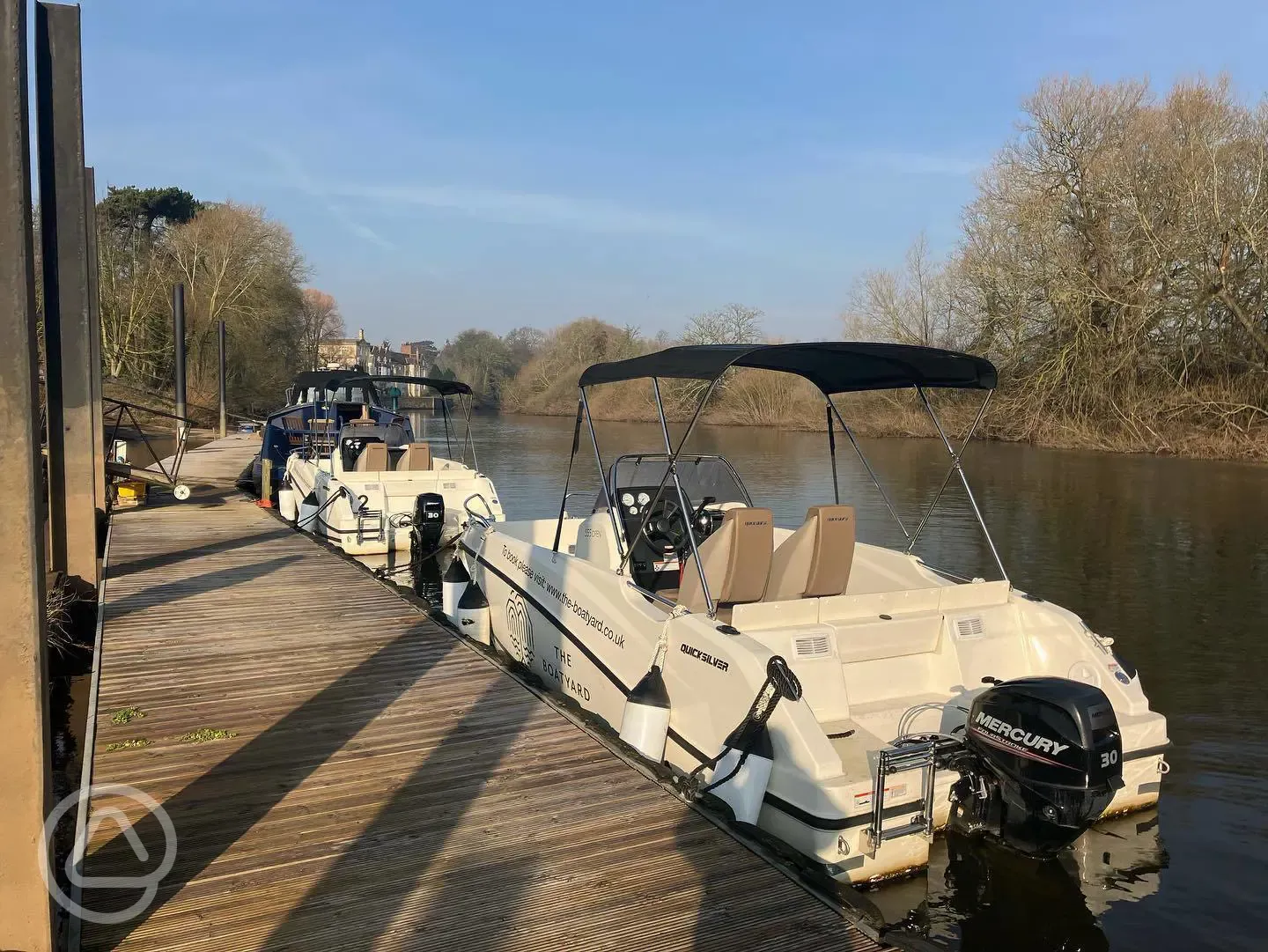 Boat hire directly from the site