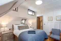 The Ark houseboat with two double bedroom and a bunk room