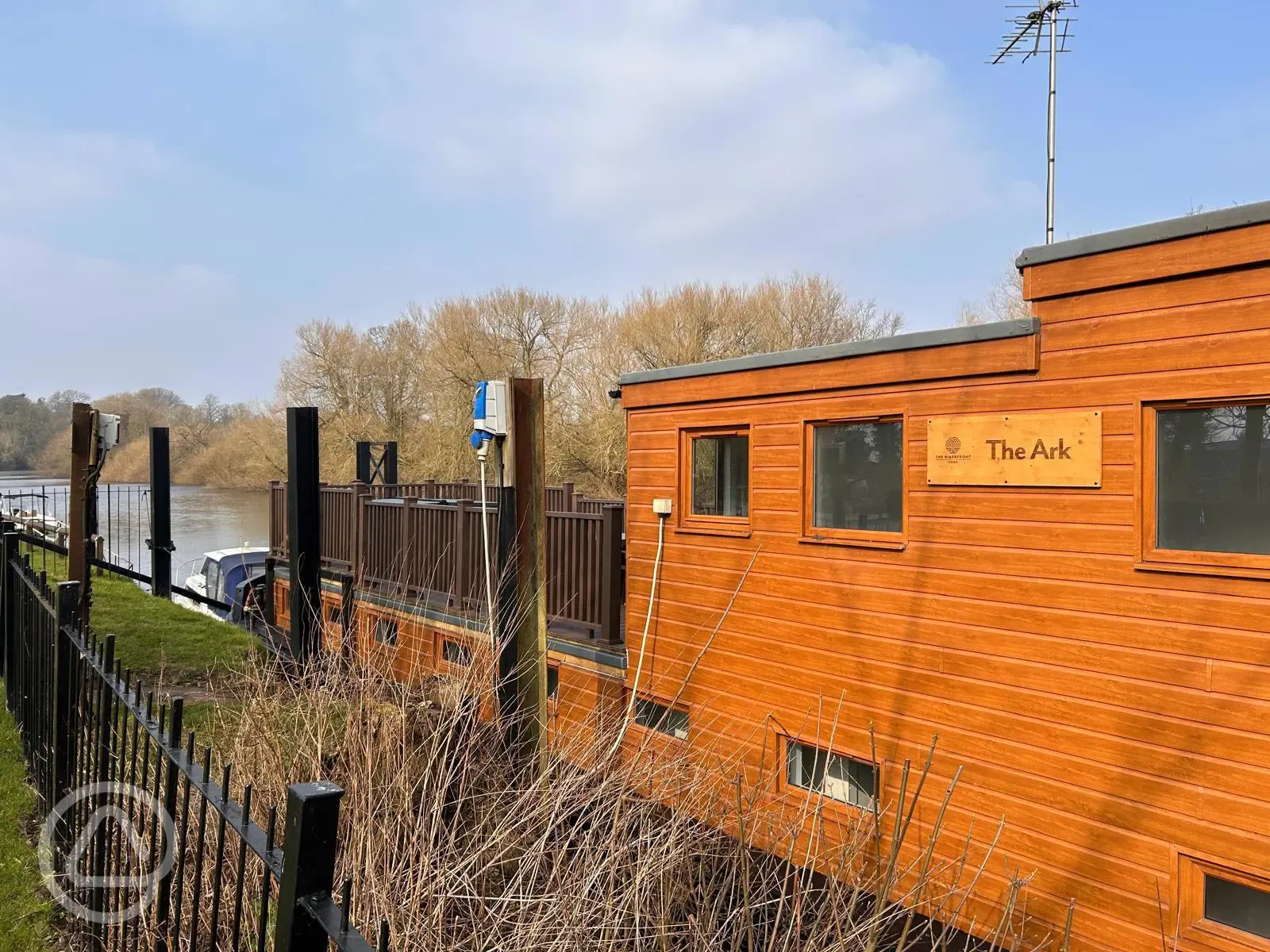 The Ark houseboat, sleeping up to seven with two double bedrooms and a bunk room