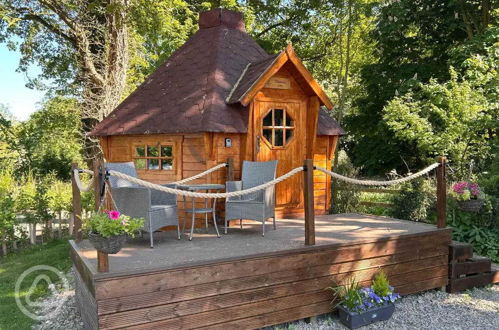 Chestnut glamping cabin