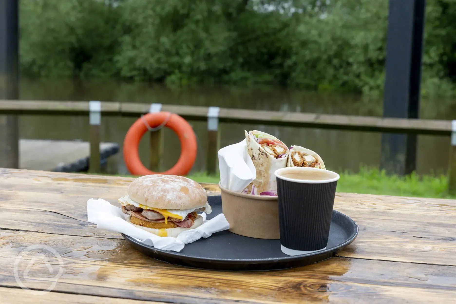 Food from The Riverfront Cafe Bar