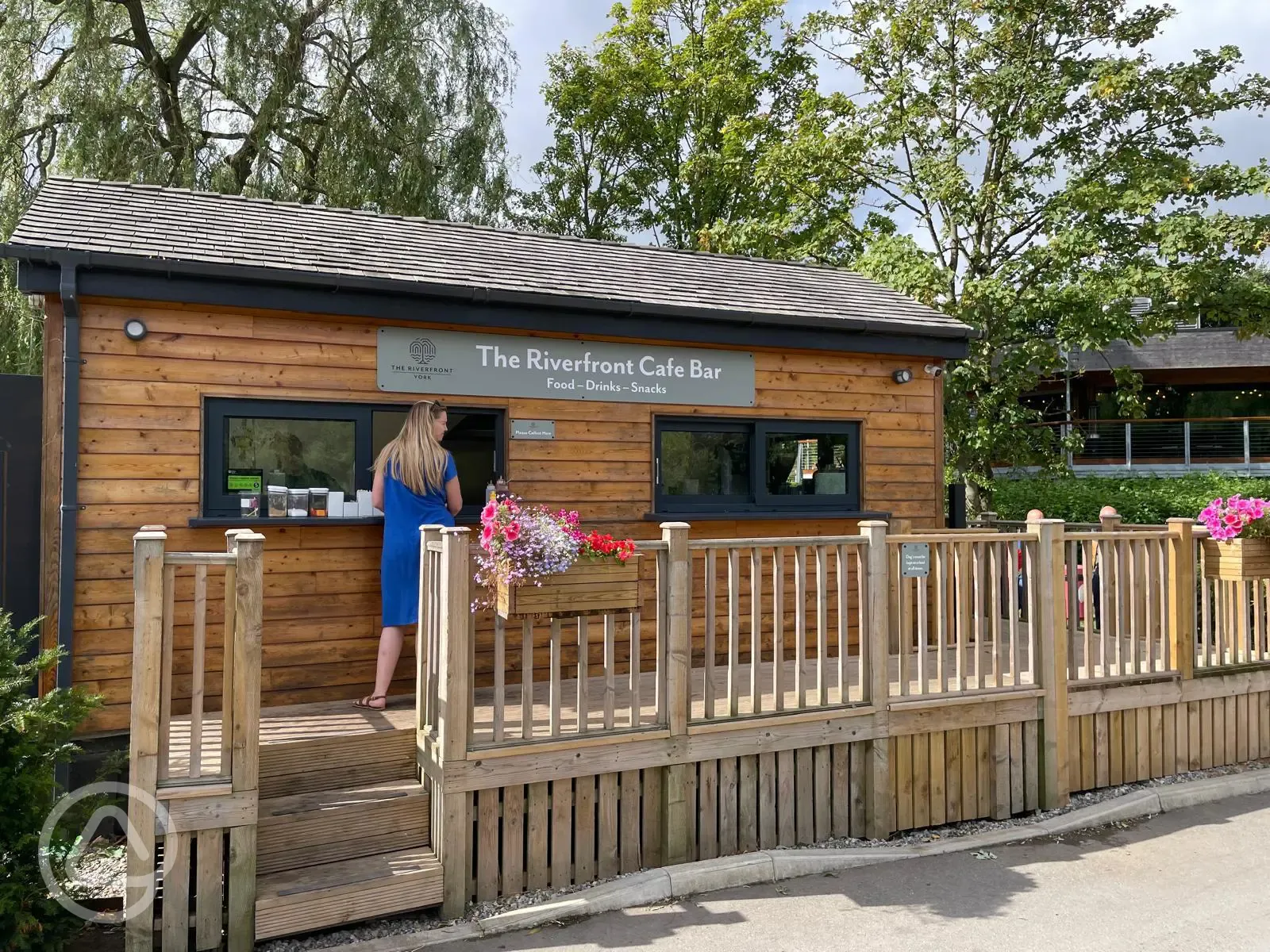 The Riverfront cafe bar, open seven days a week