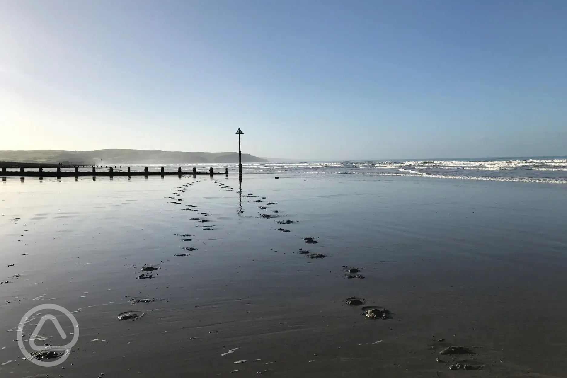 Borth Beach, just a few miles away