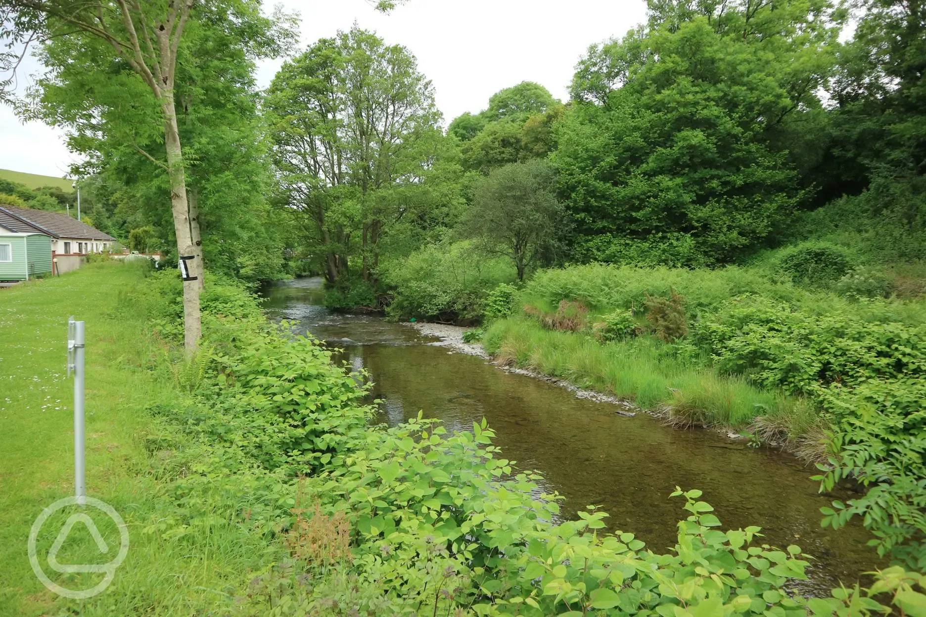 The River Leri Meandering around the Park