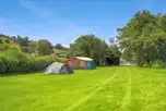 Non electric grass pitches with countryside views