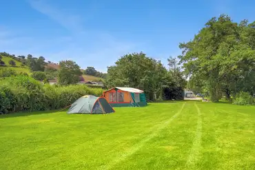 Non electric grass pitches with countryside views