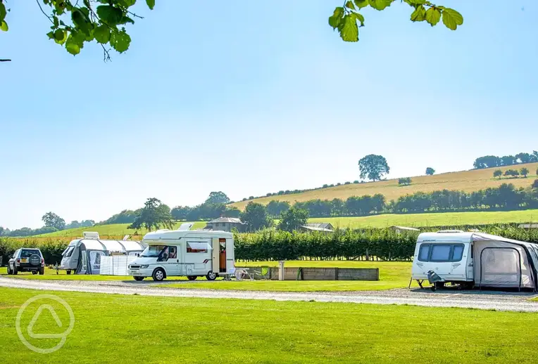 Rockbridge Country Park fully serviced pitches with countryside views