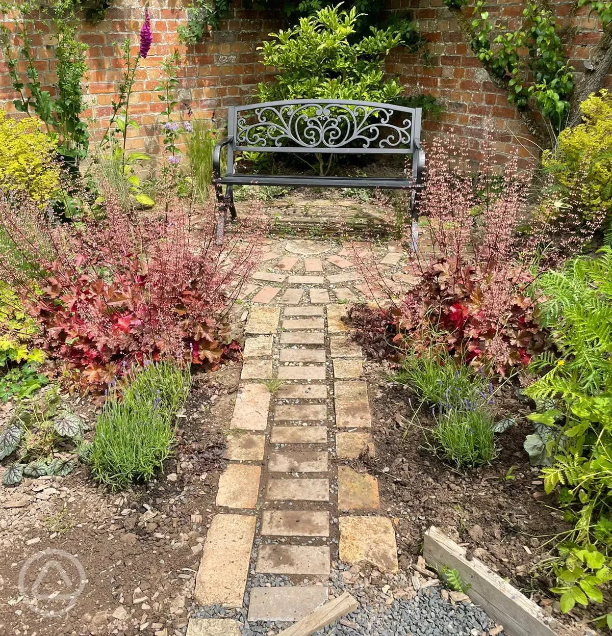 Quiet corner in the walled garden