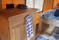 Drovers View Safari tent interior