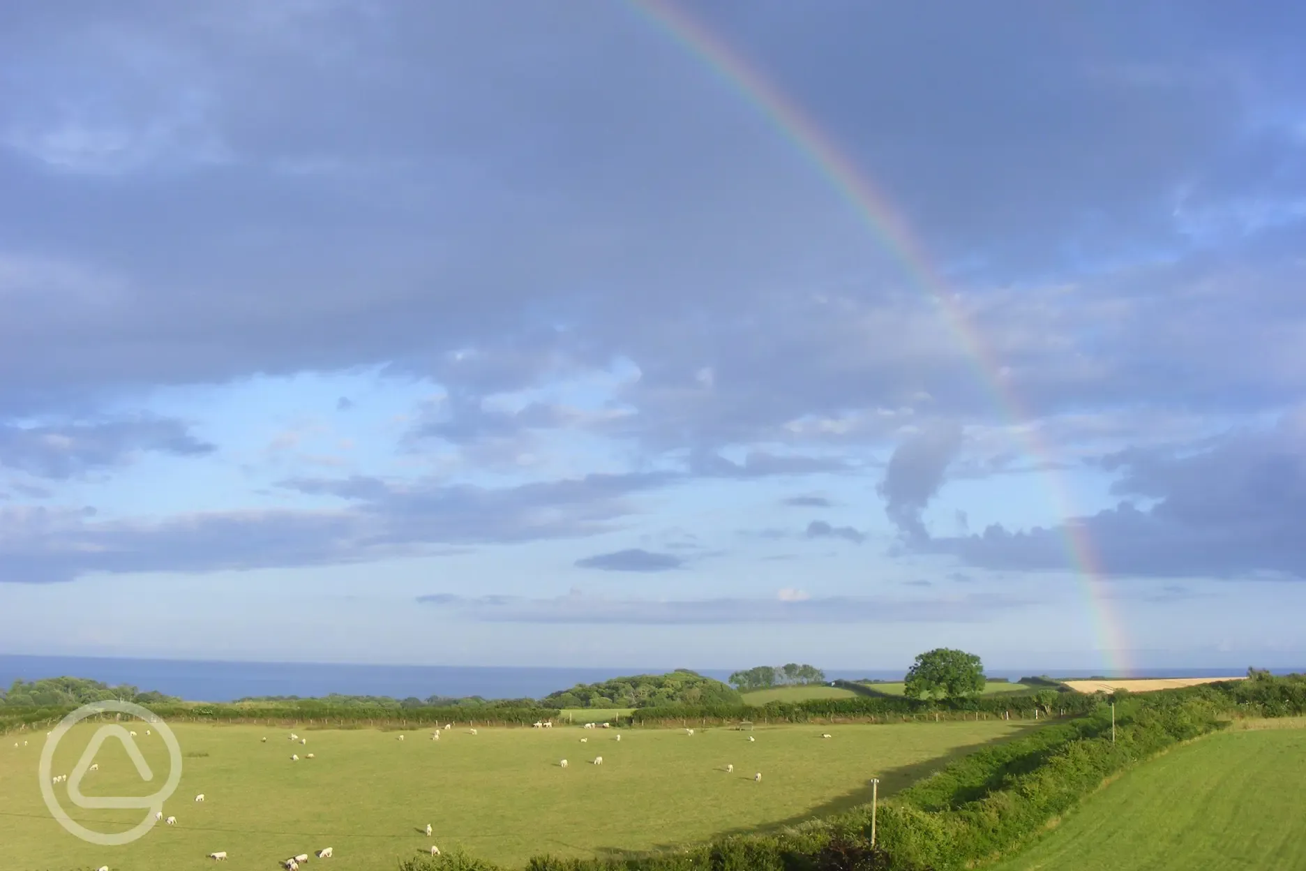 Rainbow at the campsite