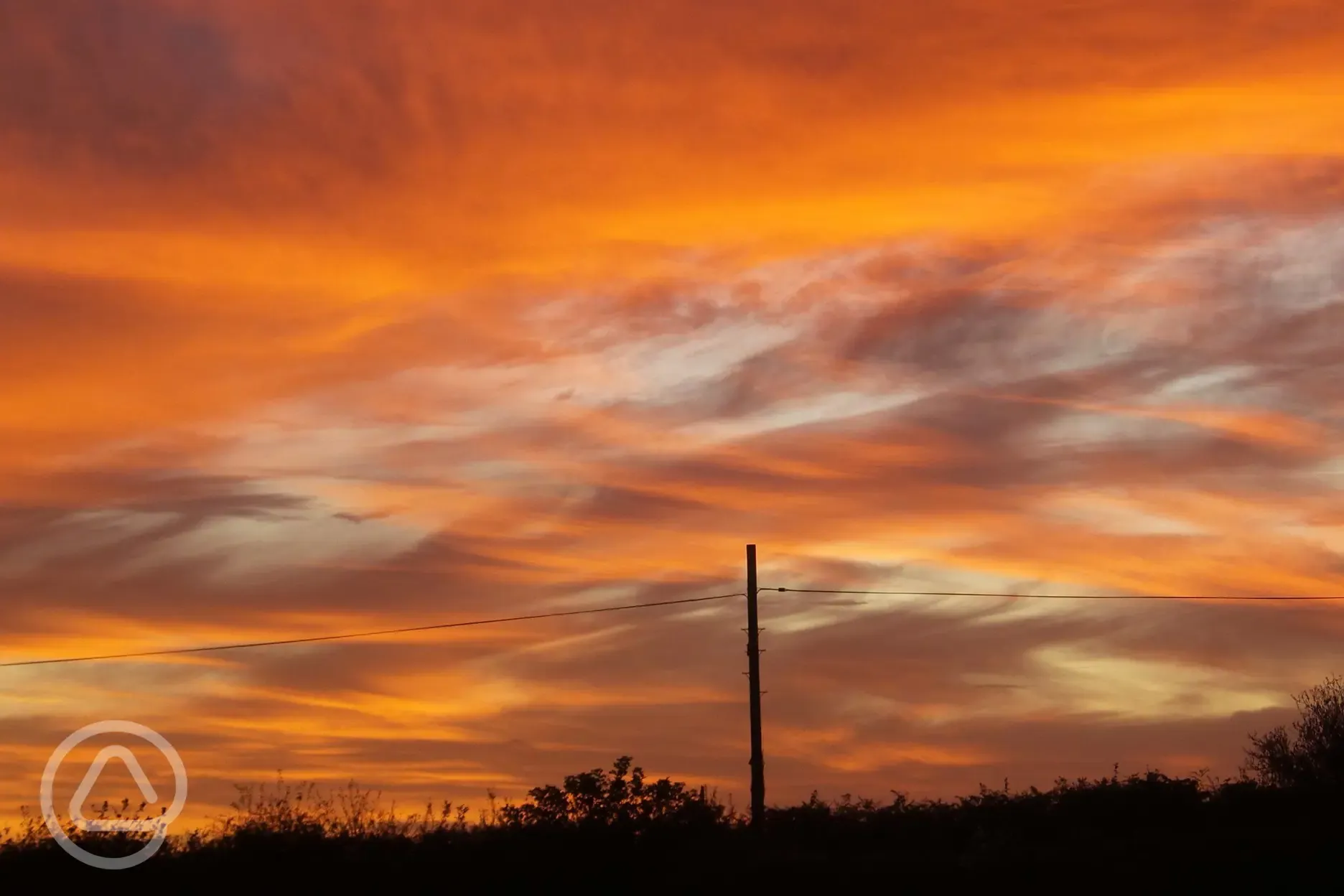 Sunset at the campsite