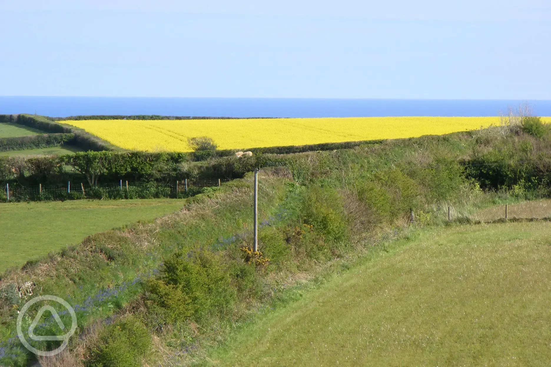 Sea views from the site