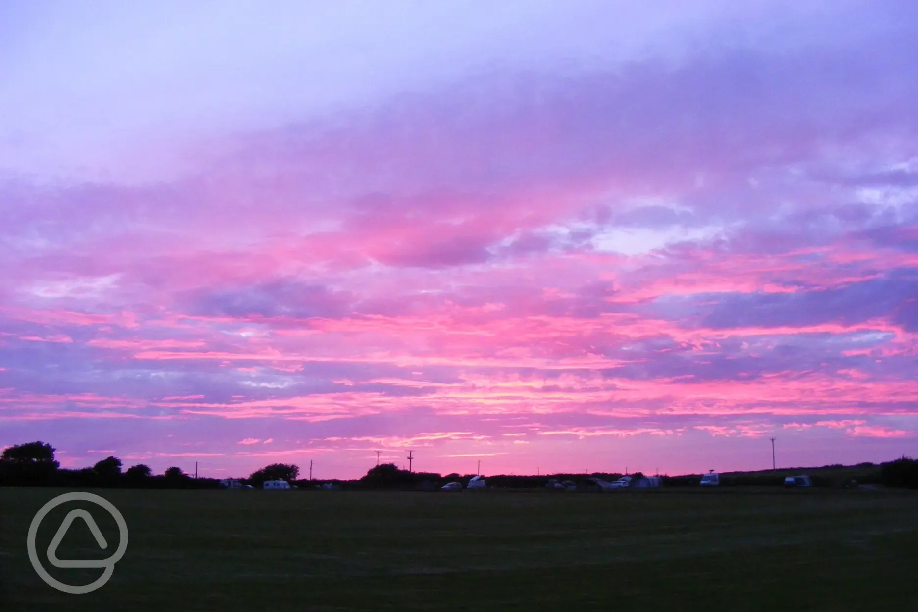 Sunset at the campsite