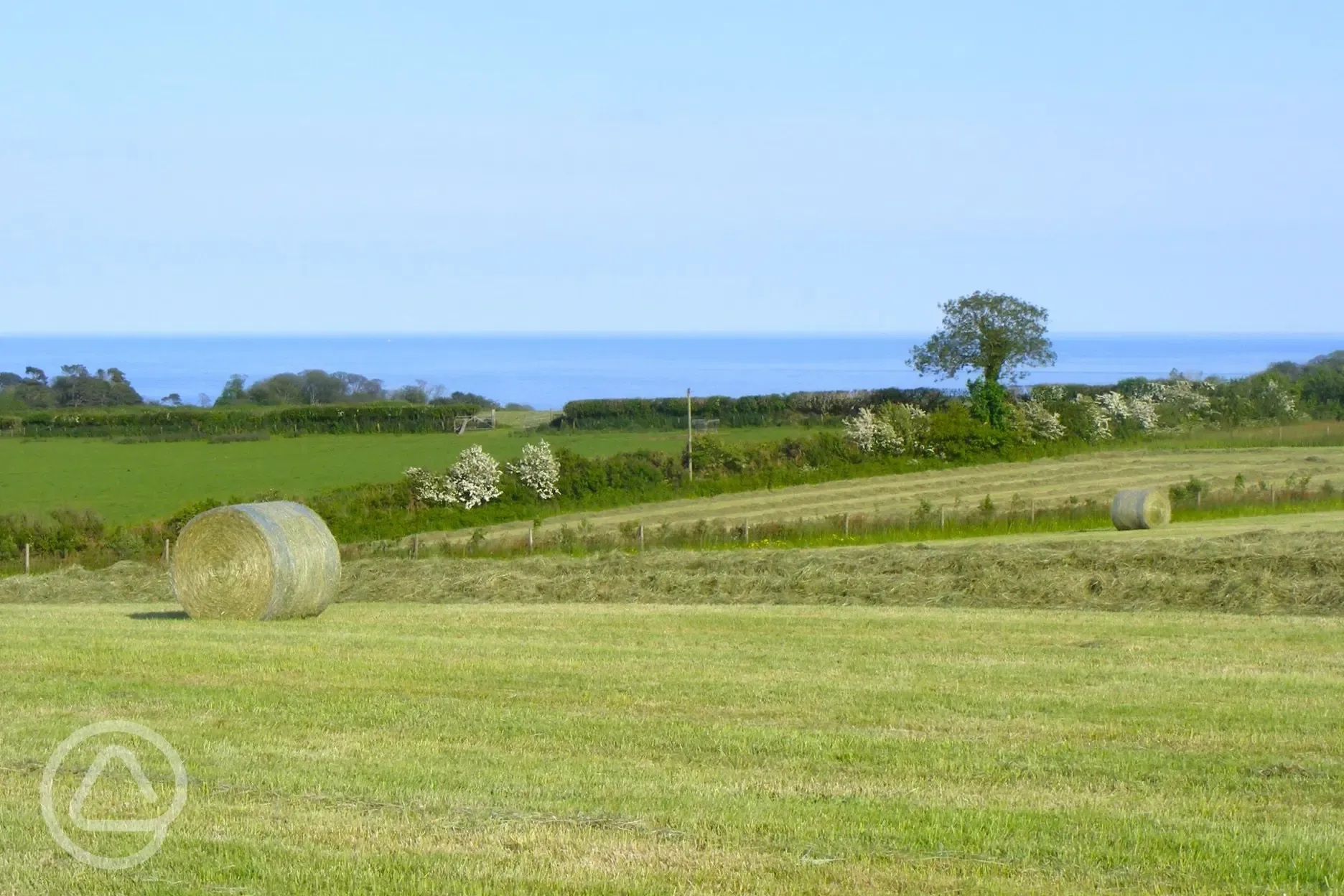 Sea views from the site