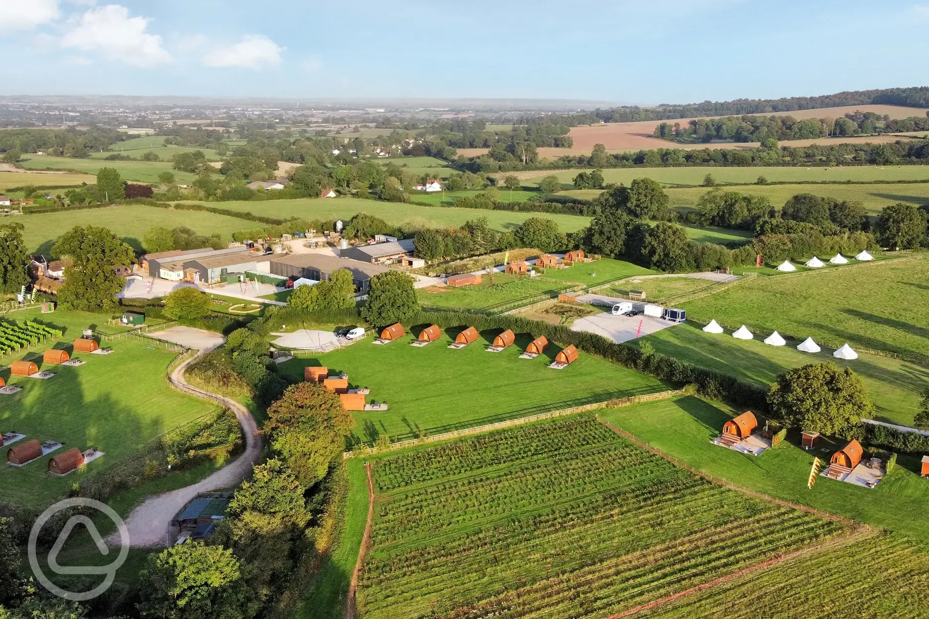 Aerial of the site