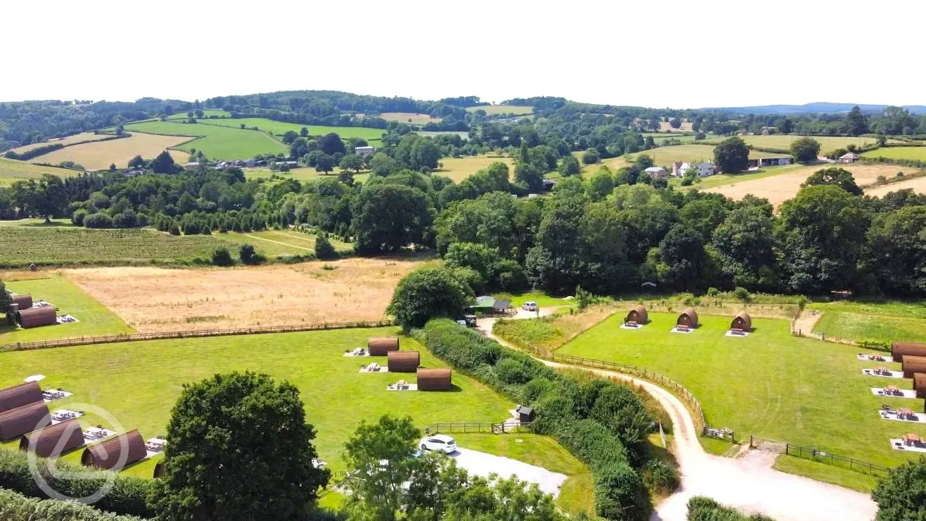 Aerial of the site