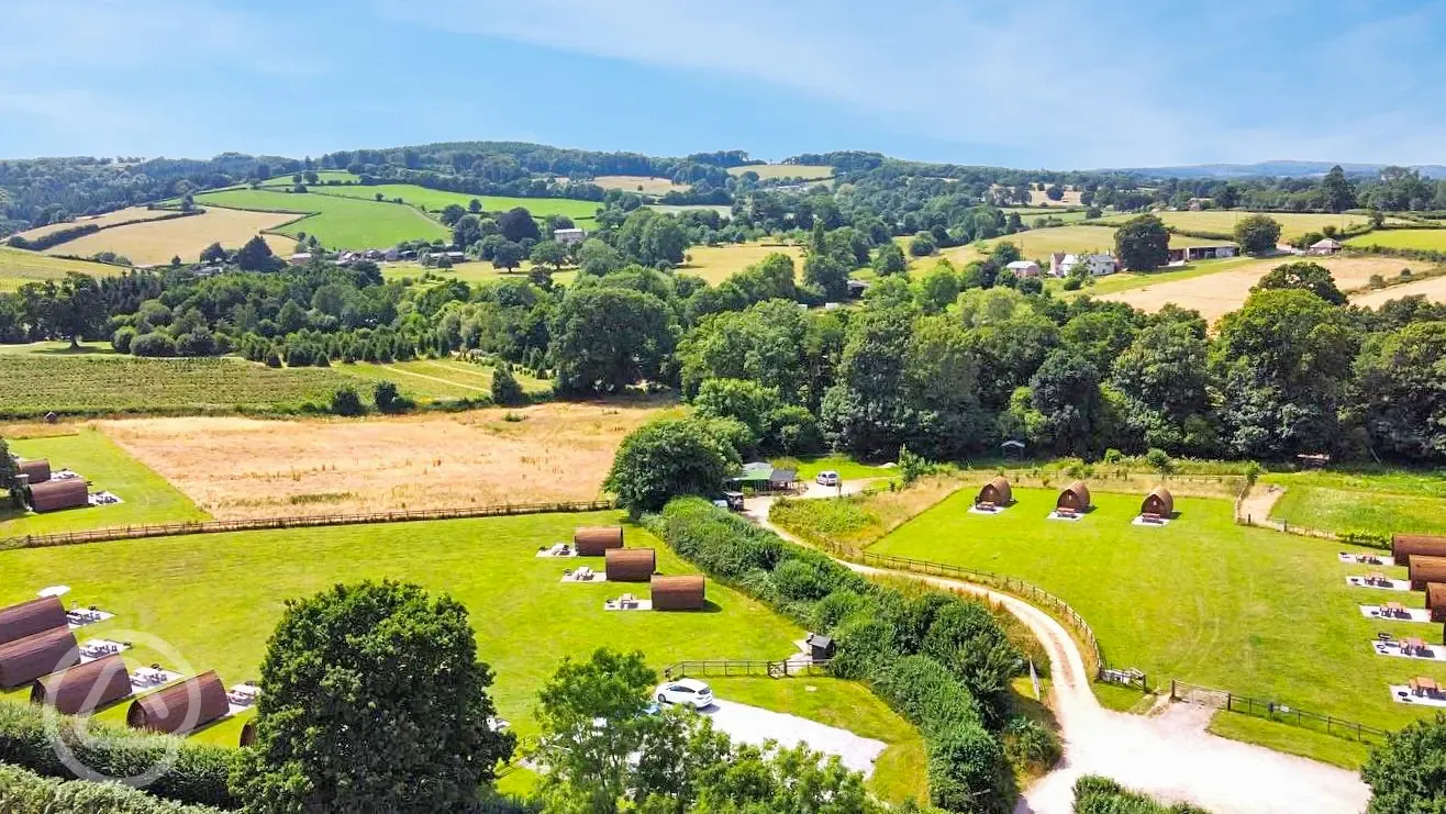 Aerial of the site