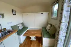 Ensuite shepherd's hut interior 