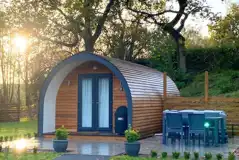 Luxury cedar pod and hot tub