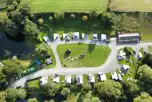 Aerial of the camping area