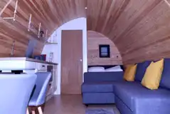 Luxury cedar pod interior