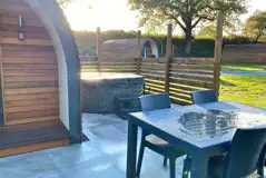 Luxury cedar pod and hot tub