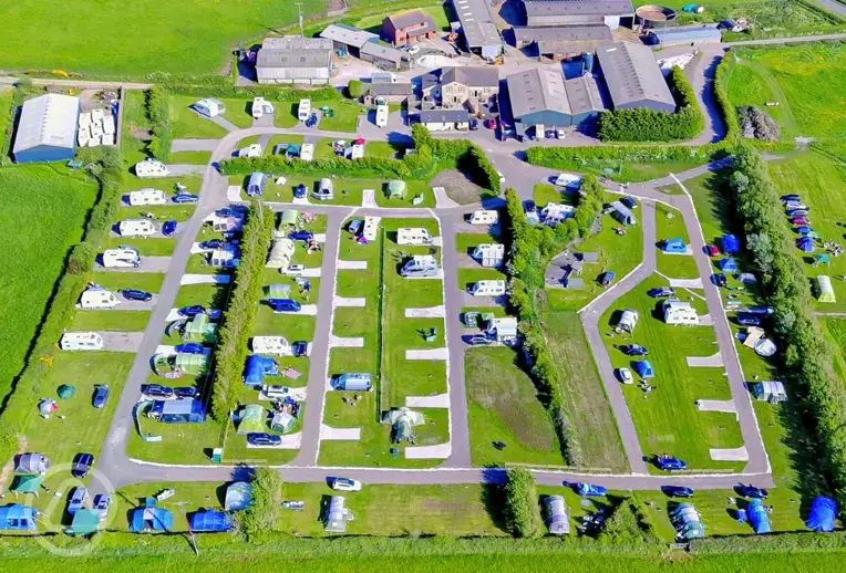 Bird's eye view of Shepherds Views Holidays