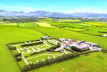 Aerial of Shepherds Views Holidays with views to the Lake District