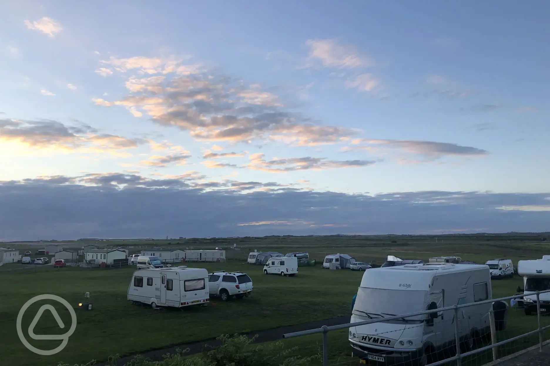 Riverside paddock with RAF Valley runway 