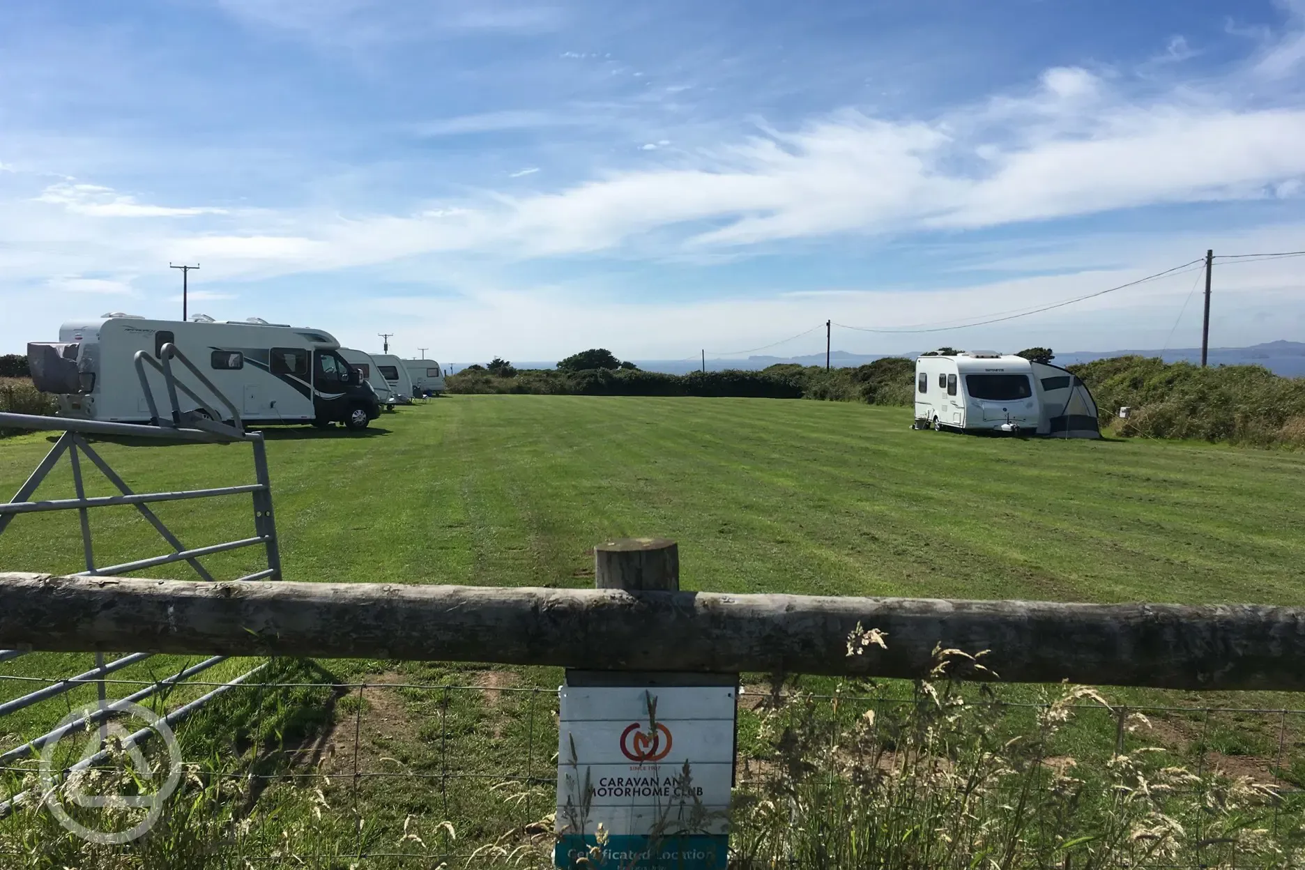  Caravan and Motorhome Club electric grass pitches