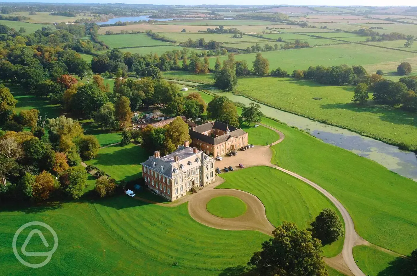 In the grounds of Stanford Hall estate