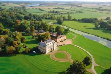 In the grounds of Stanford Hall estate