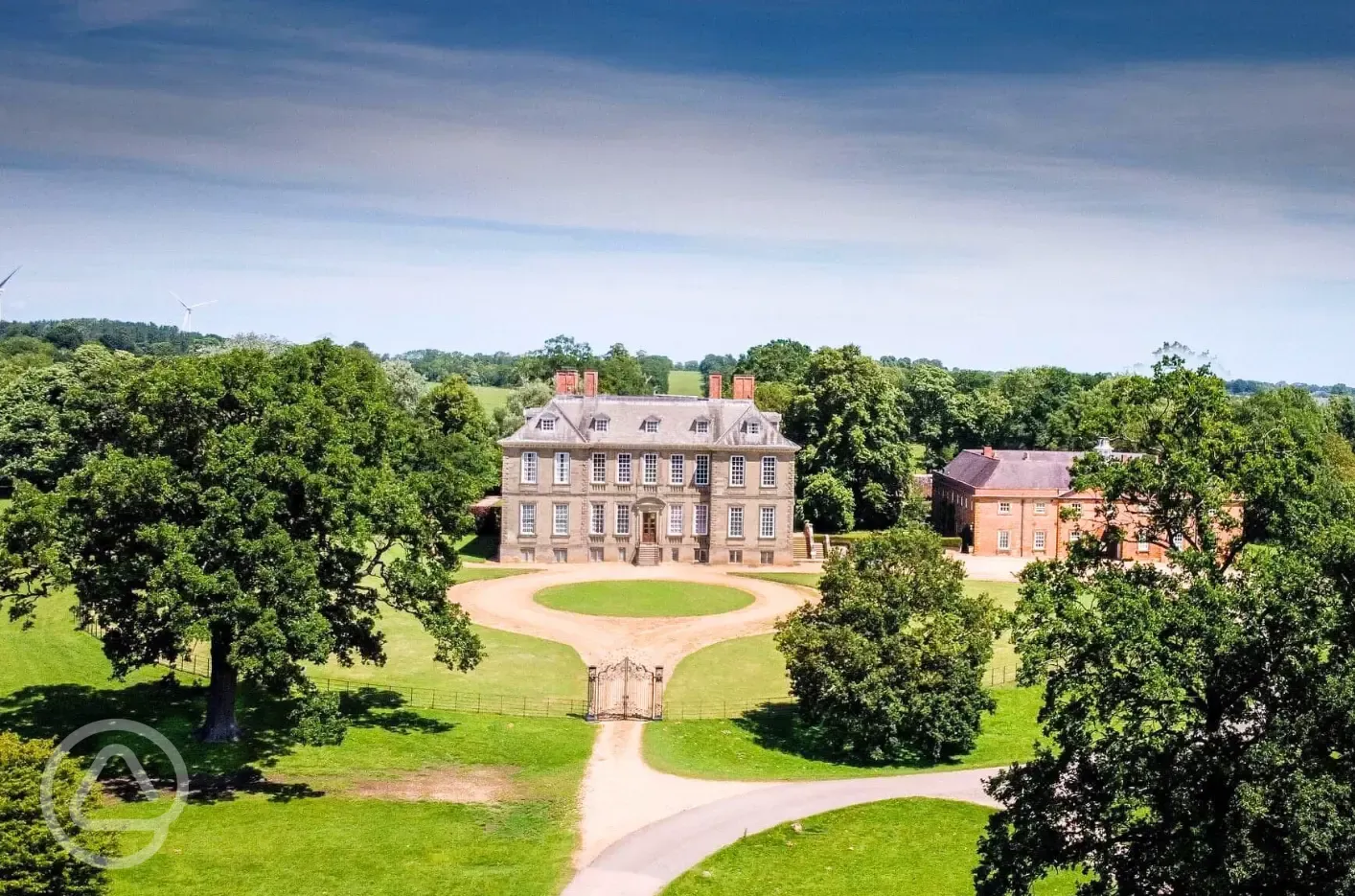 In the grounds of Stanford Hall estate