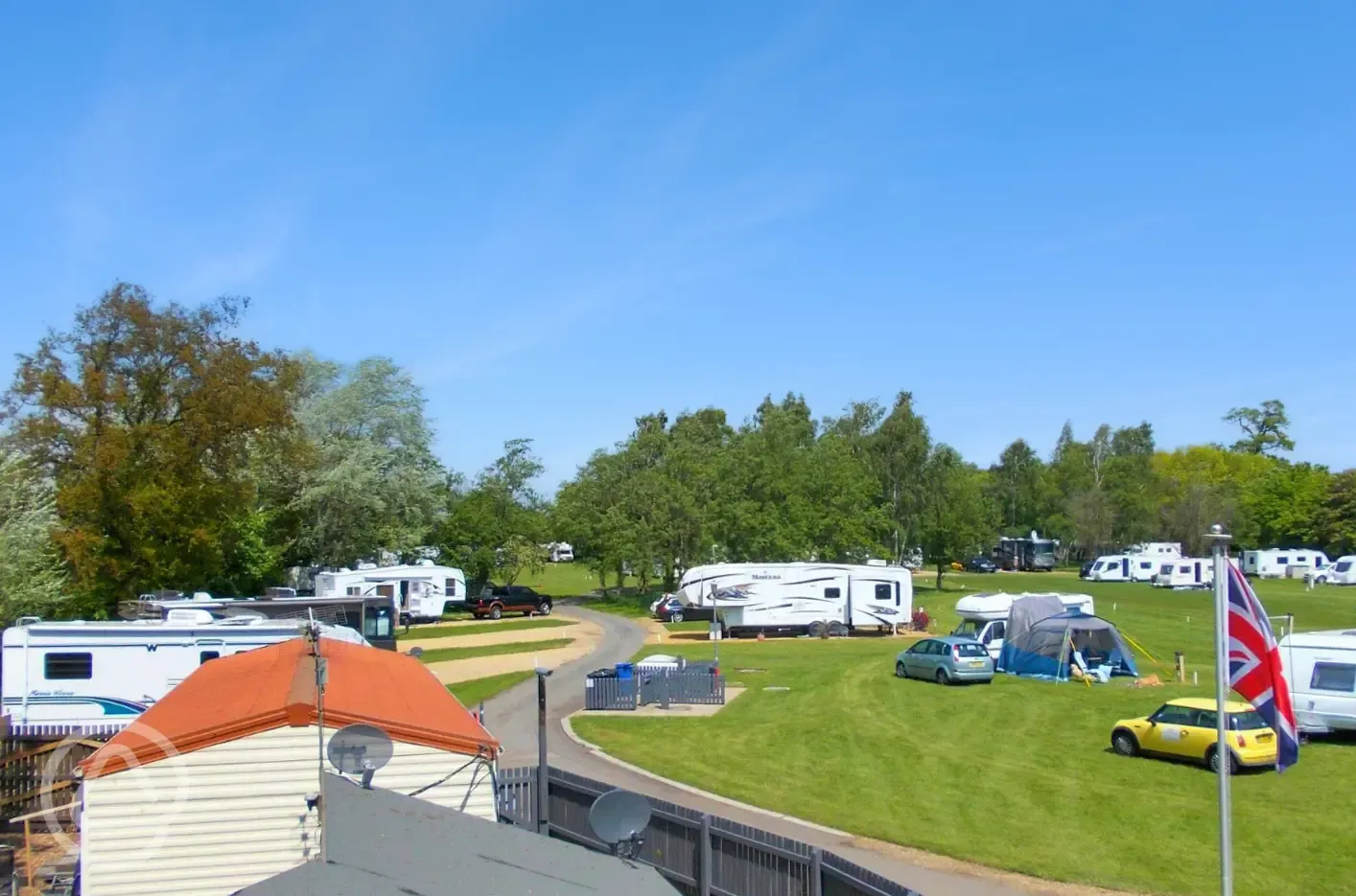 View of the camping area