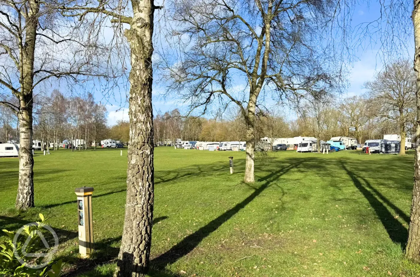 Grass pitches - optional electric