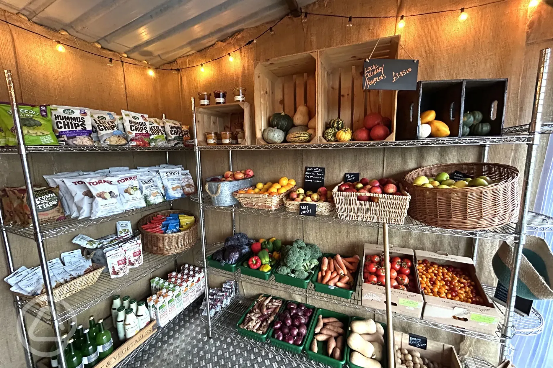 Produce from the farm shop