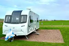 Serviced hardstanding touring pitch