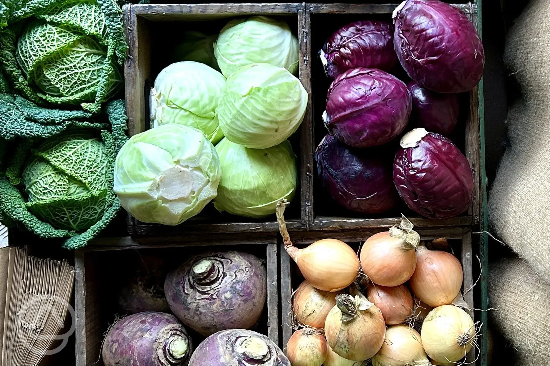 Vegetables from the farm shop