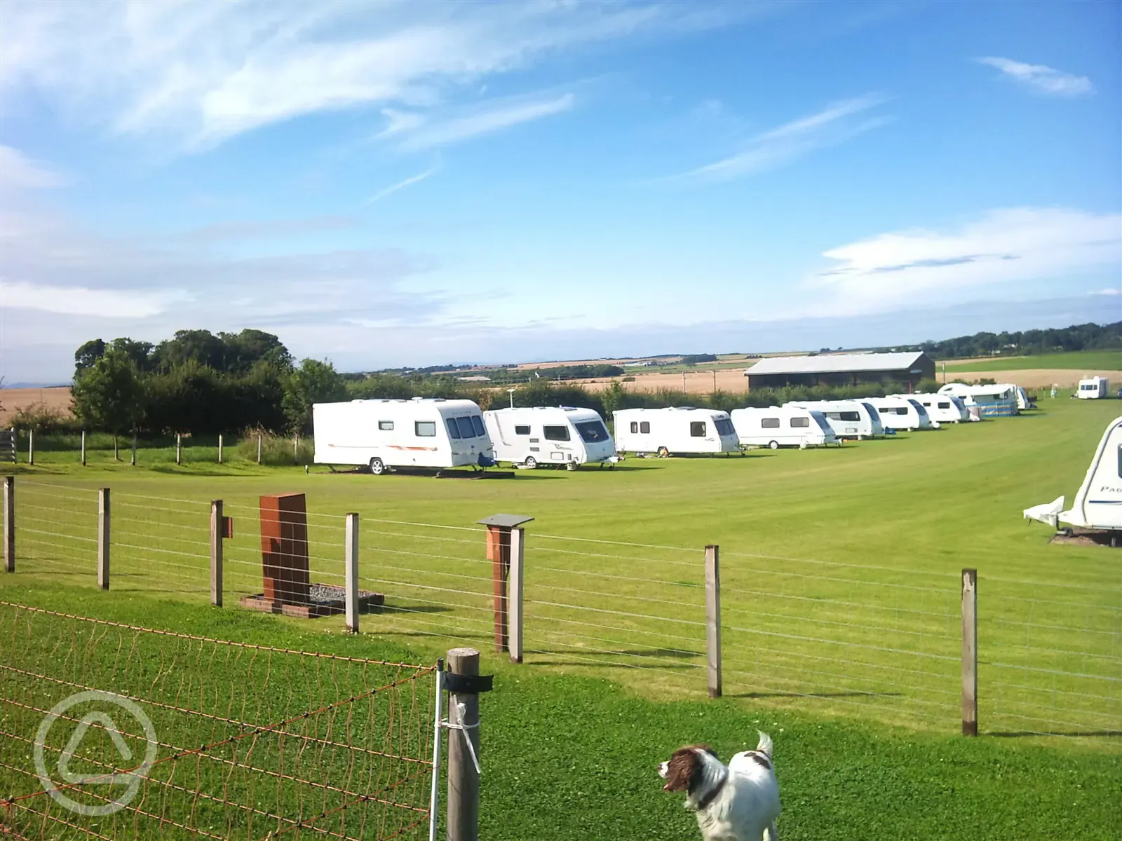 View of the caravan site