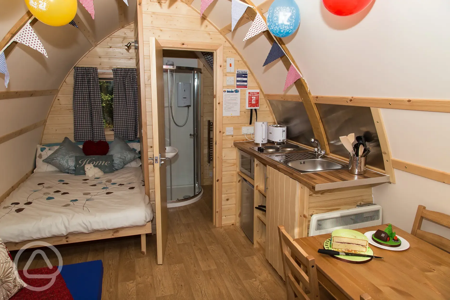 party time in the en-suite wigwam