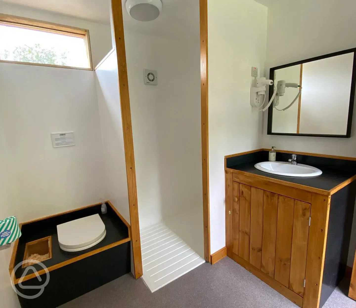 Private toilet and shower units