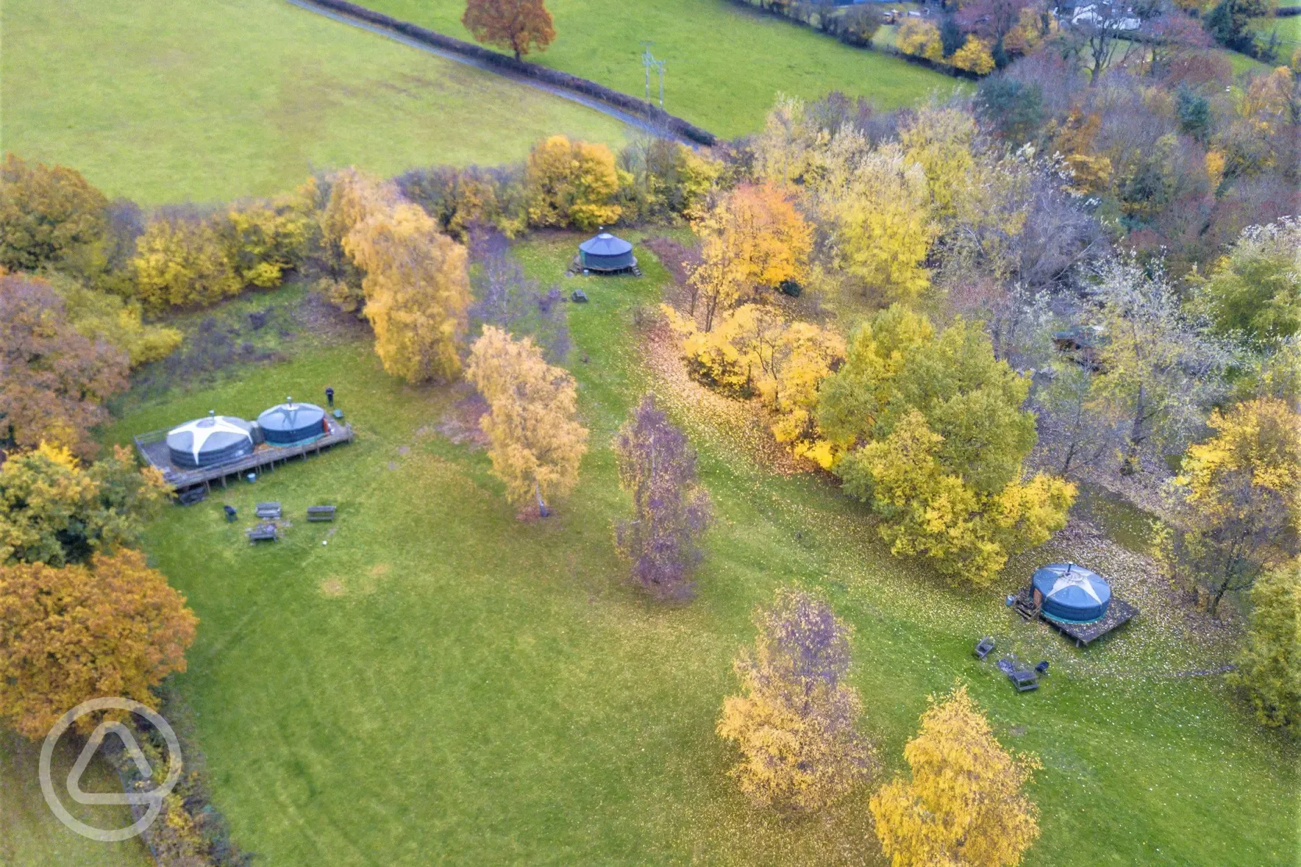 Aerial of the site